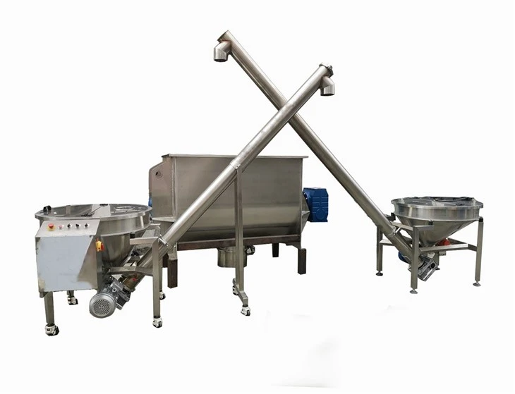 Horizontal Ribbon Blender Powder Mixer Mixing Machinev